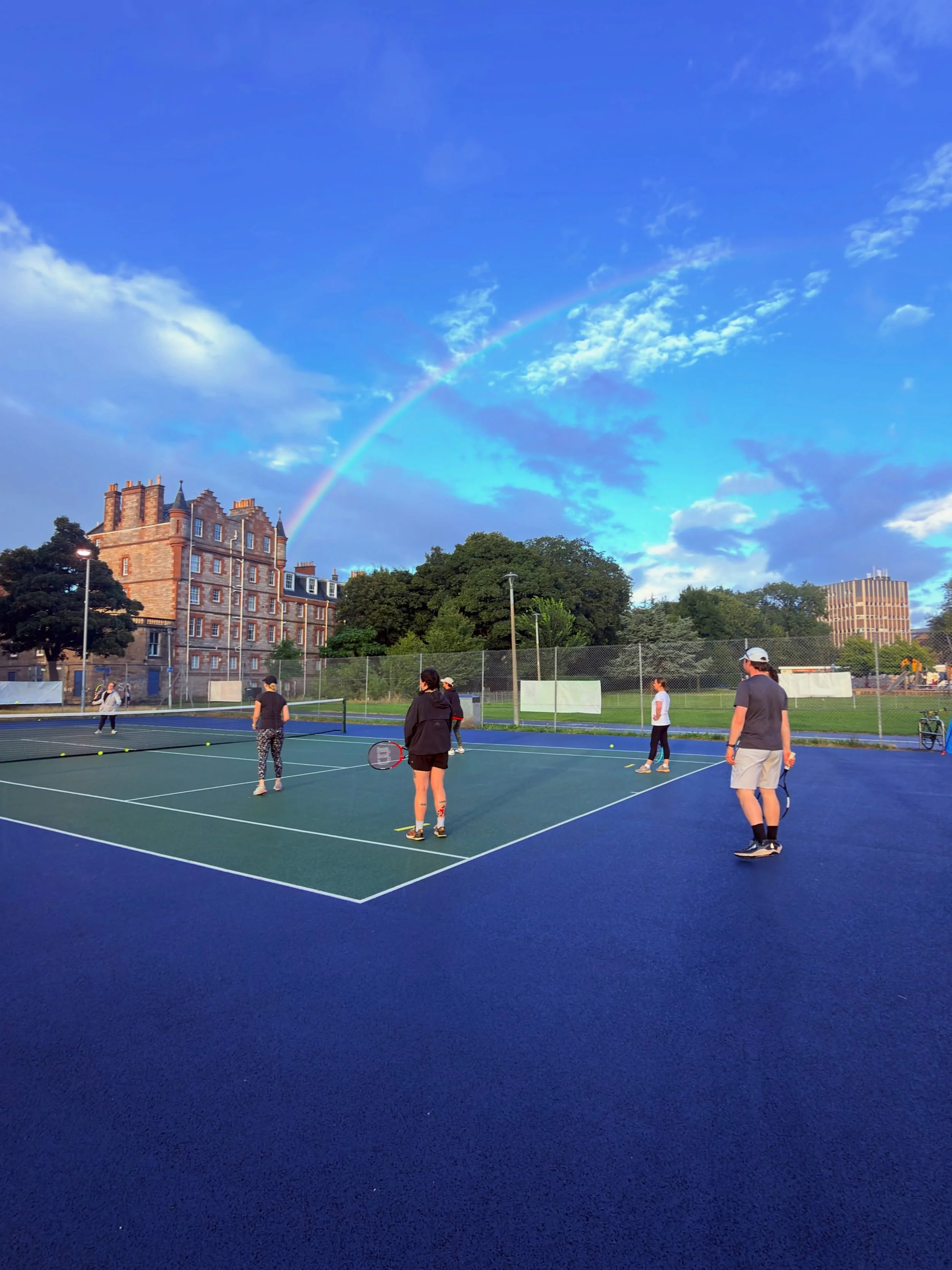 It&rsquo;s my last week of tennis clinic with @edinburghtenn who run their clinic all summer. I only planned to sign up for one week but I did 3 weeks  as I just loved it so much. 🎾🤣

It&rsquo;s been so long since I played tennis, a rotator cuff in