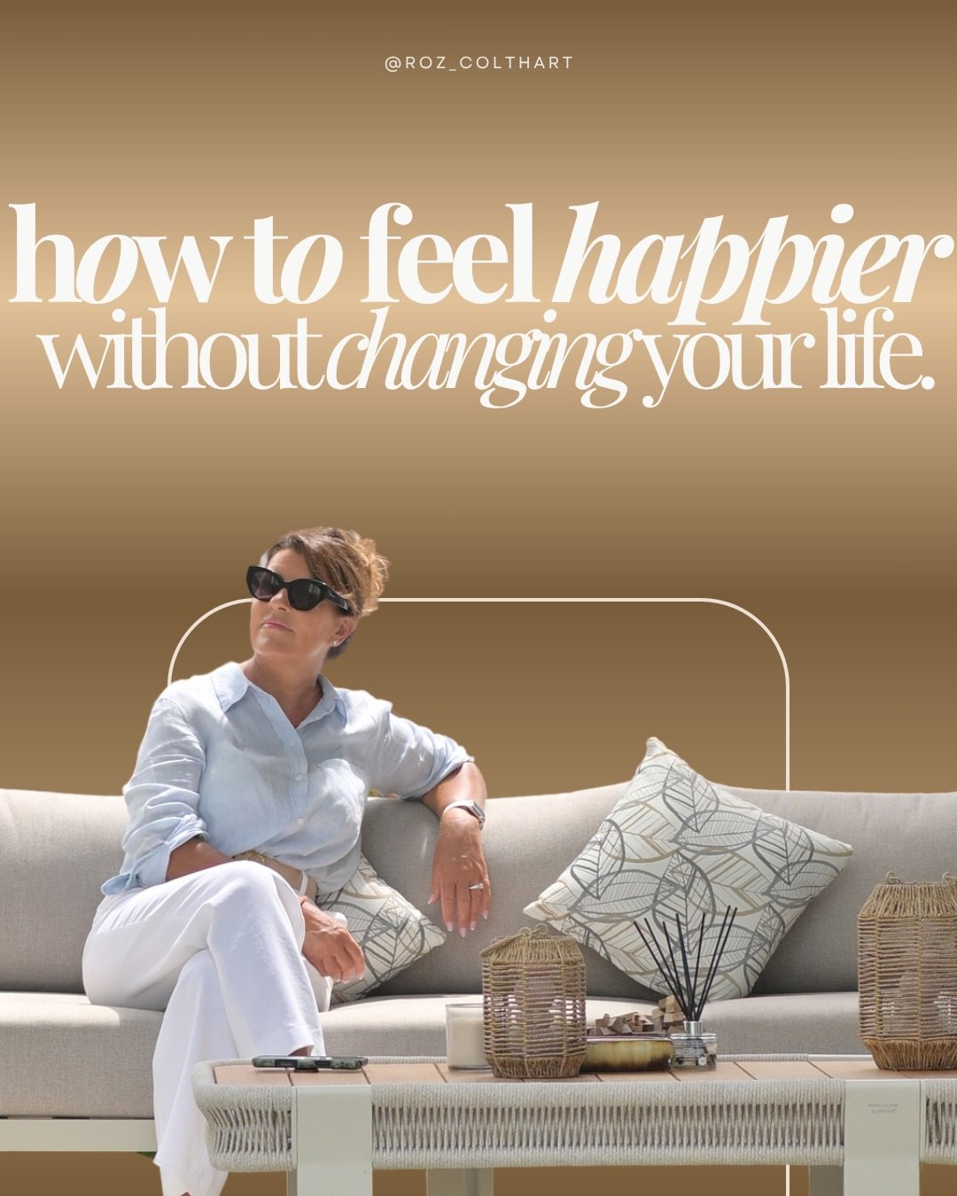 Most of us spend our lives waiting for positive emotions to arrive. We act as if our happiness is something that should just happen and not something that we need to create ourselves, when, in fact we need to take responsibility. 

We tell ourselves 