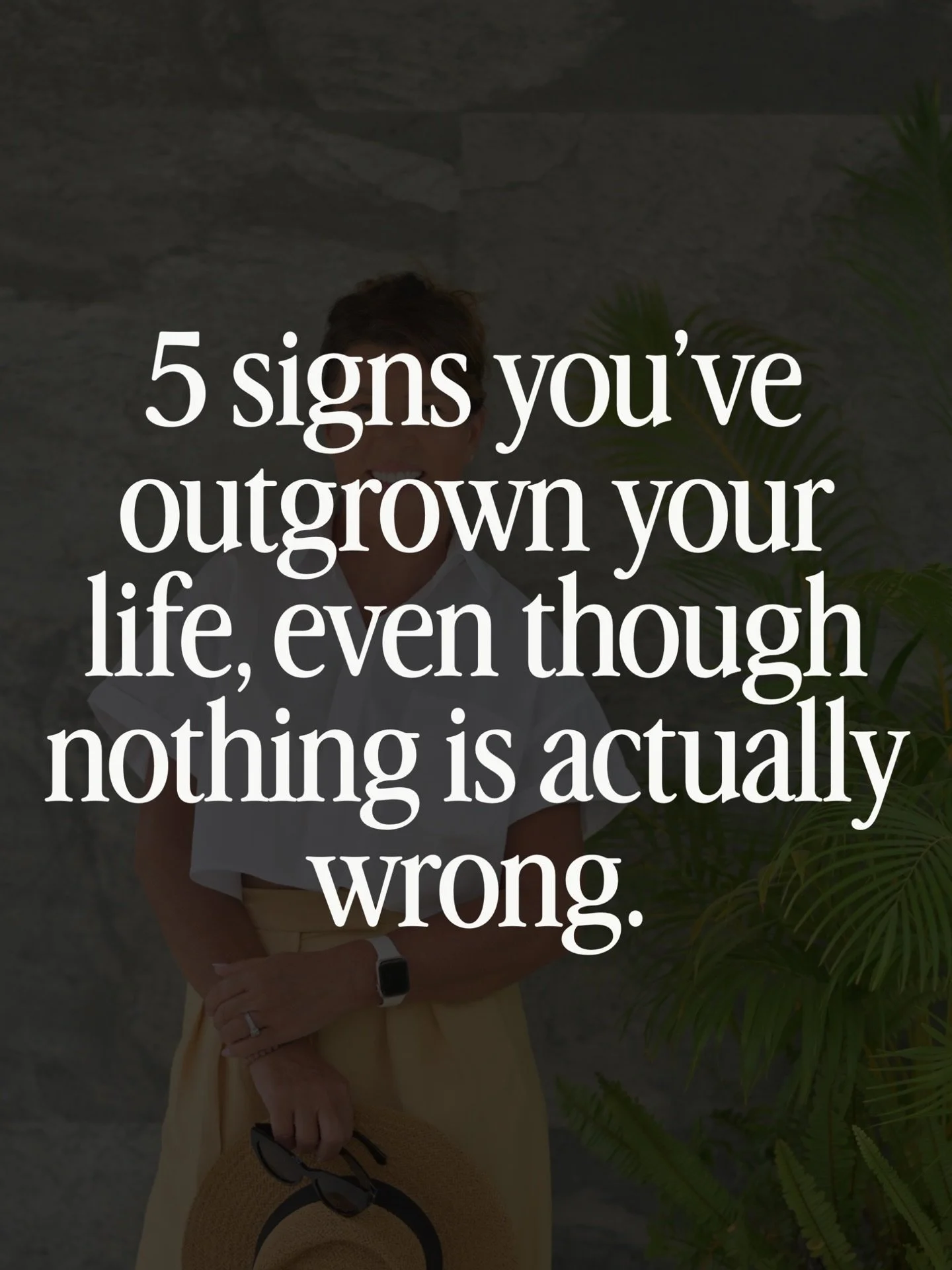 Sometimes the sign that you&rsquo;re ready for a change isn&rsquo;t a crisis. It&rsquo;s the quiet feeling that the life you&rsquo;ve worked hard to build doesn&rsquo;t quite fit the person you are now.

That can be hard to admit when, on paper, thin