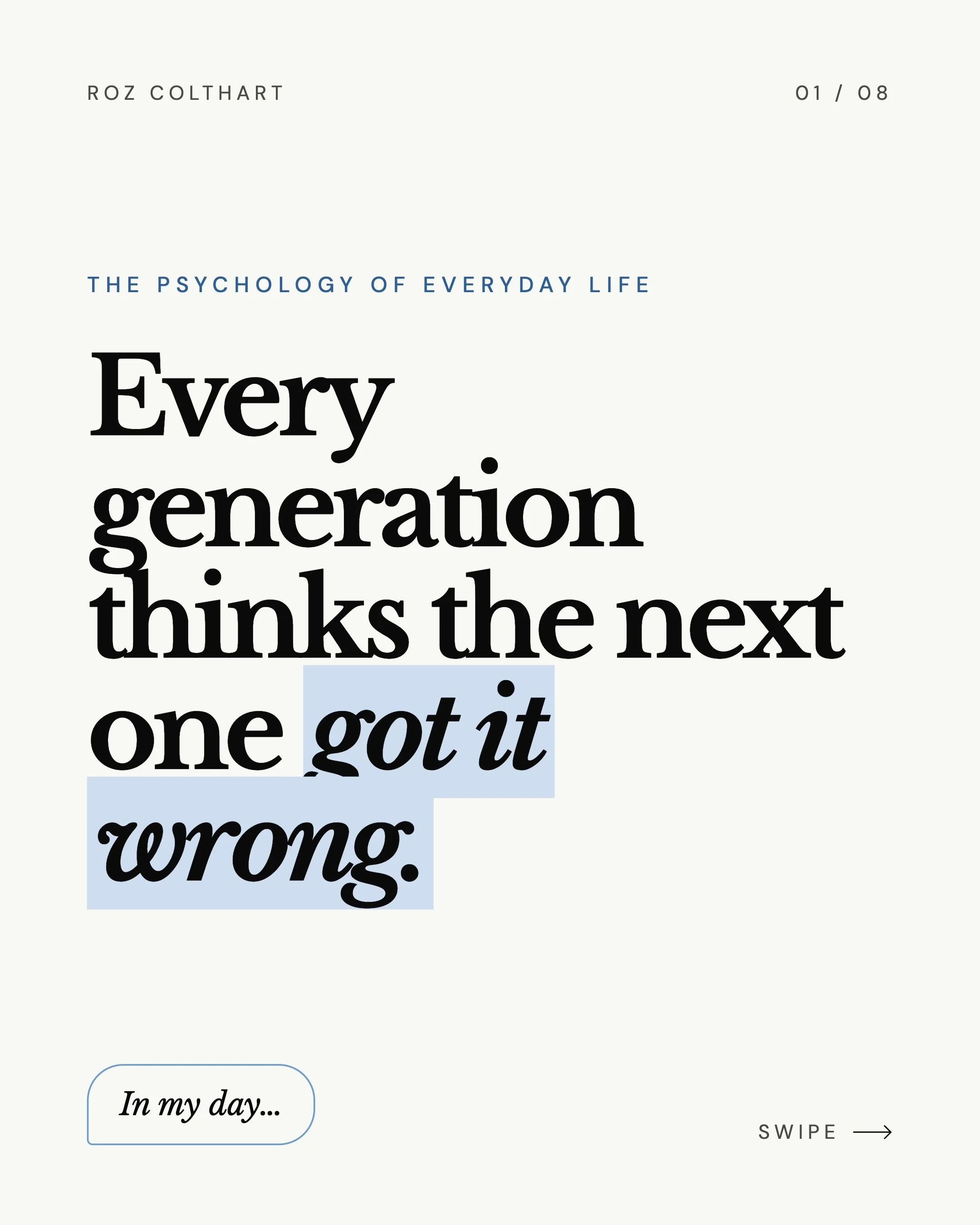 Sometimes it really does feel like we&rsquo;re speaking a different language to people from another generation. And part of the reason may be that we haven&rsquo;t all been taught to define a &ldquo;good life&rdquo; in quite the same way.

Research h