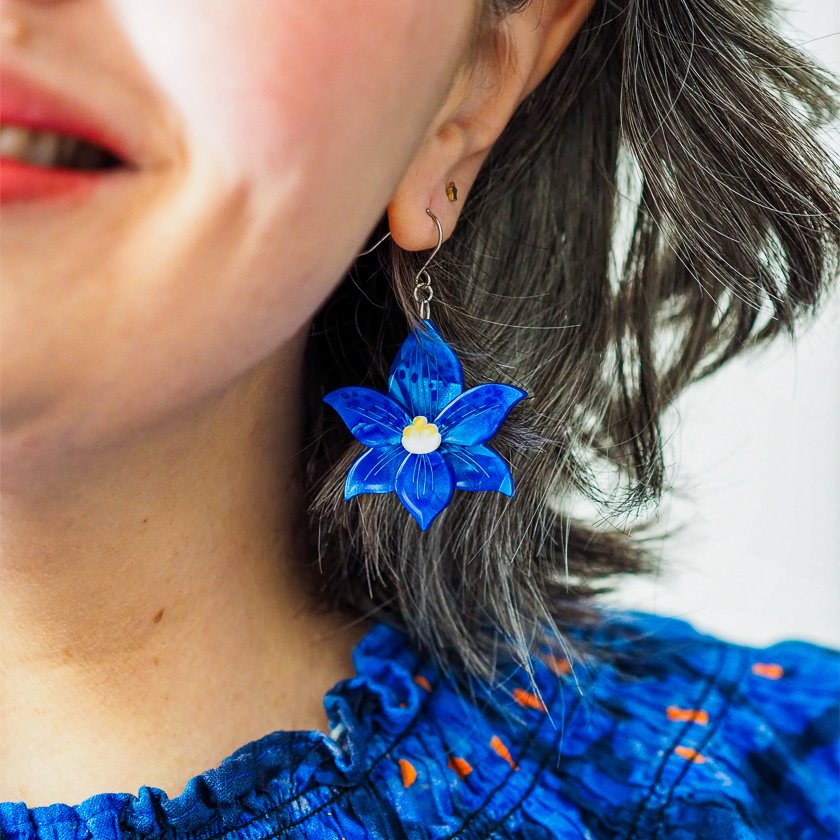 EGEM103 Spotted Sun-Orchid Drop Earrings  (1).JPG