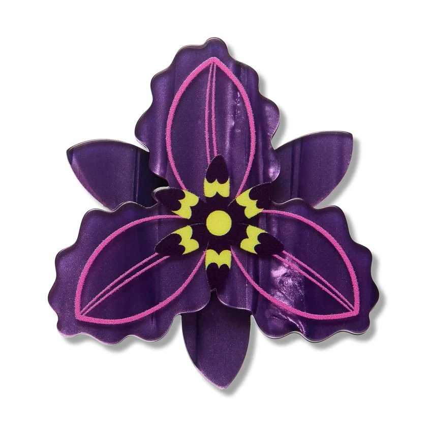 EBEM102 Chocolate Lily Simplified Mini Brooch-1.JPG