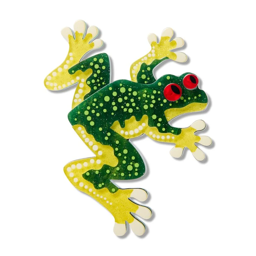 Tjawan Ritjinguthinha (Frog) Brooch