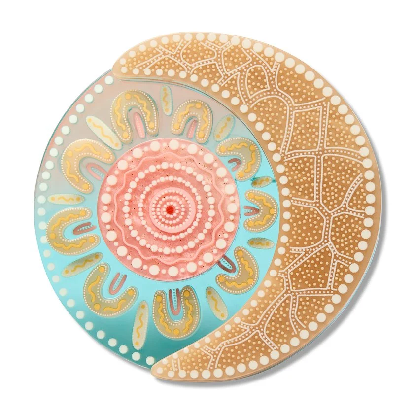 Pintjamu Tuntal Ritjinguthinha (Moon) Brooch