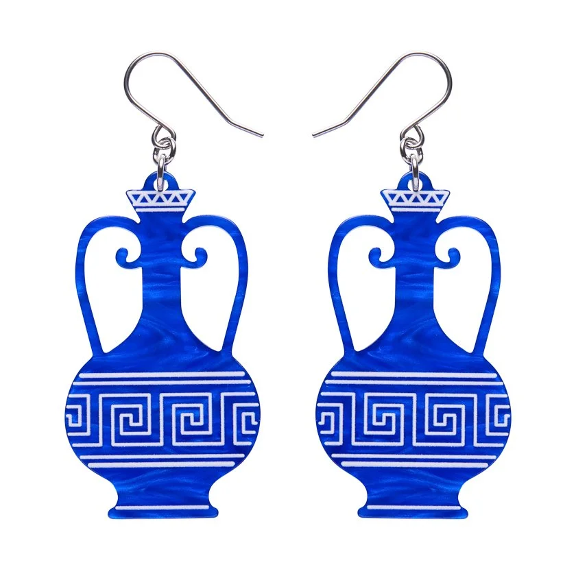 Amphora Drop Earrings - Blue