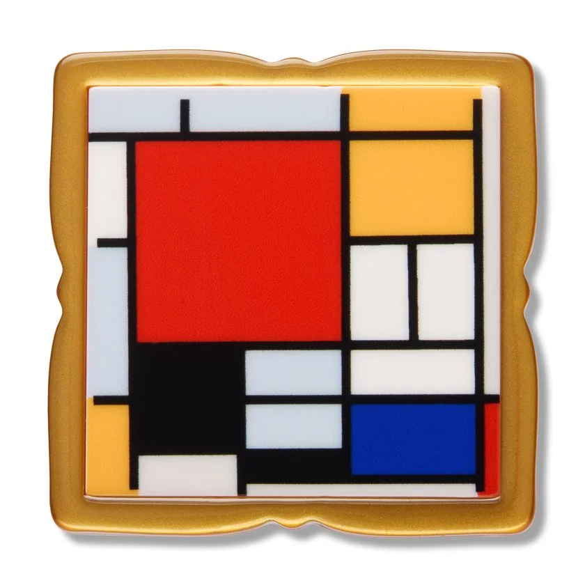 Mondrian Simplified Mini Brooch