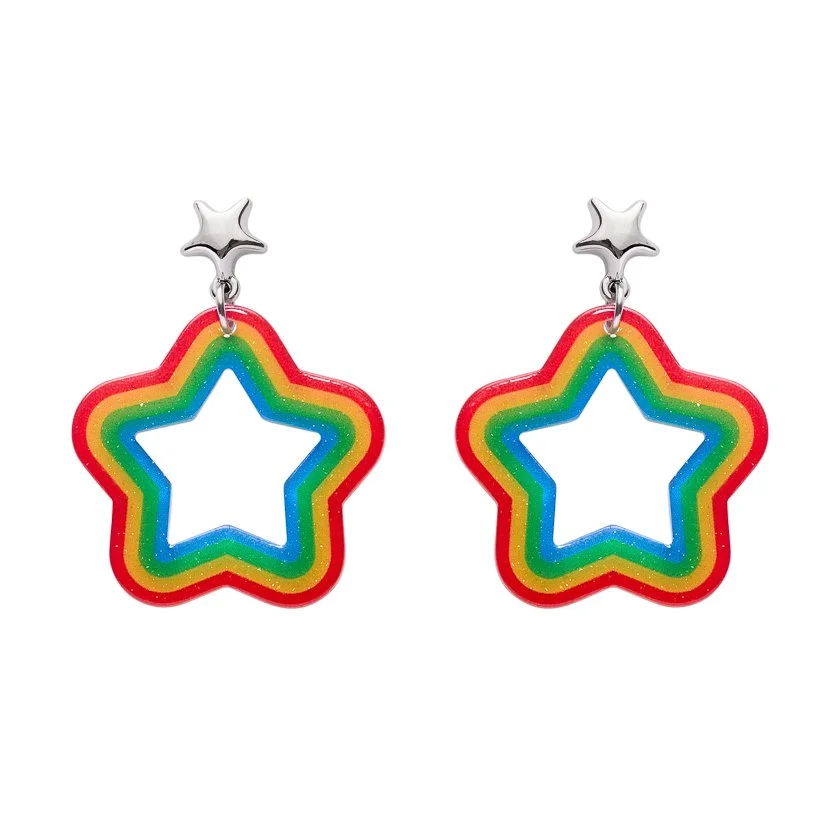 EEDO102 Star Rainbow Stud Drop Earrings-1.JPG