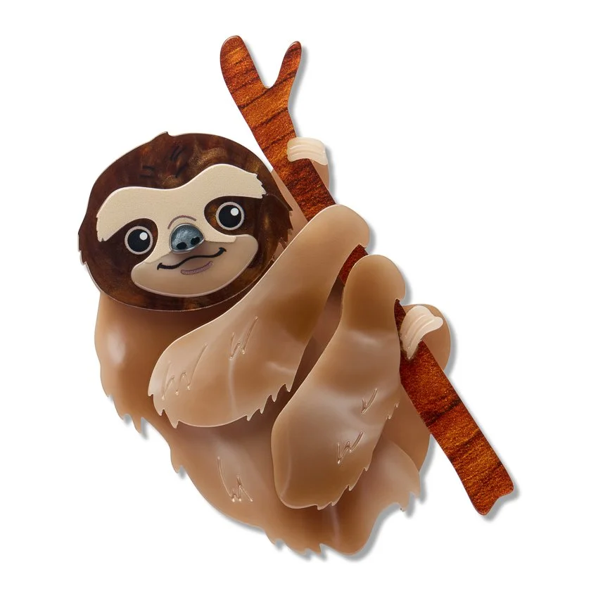 Pygmy Three-Toed Sloth Brooch