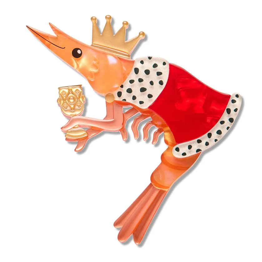 BHEO102 Pascal the King Prawn Brooch-1.JPG