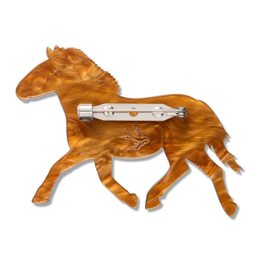 BHDY109 Takhi Wild Horse Brooch-2.JPG