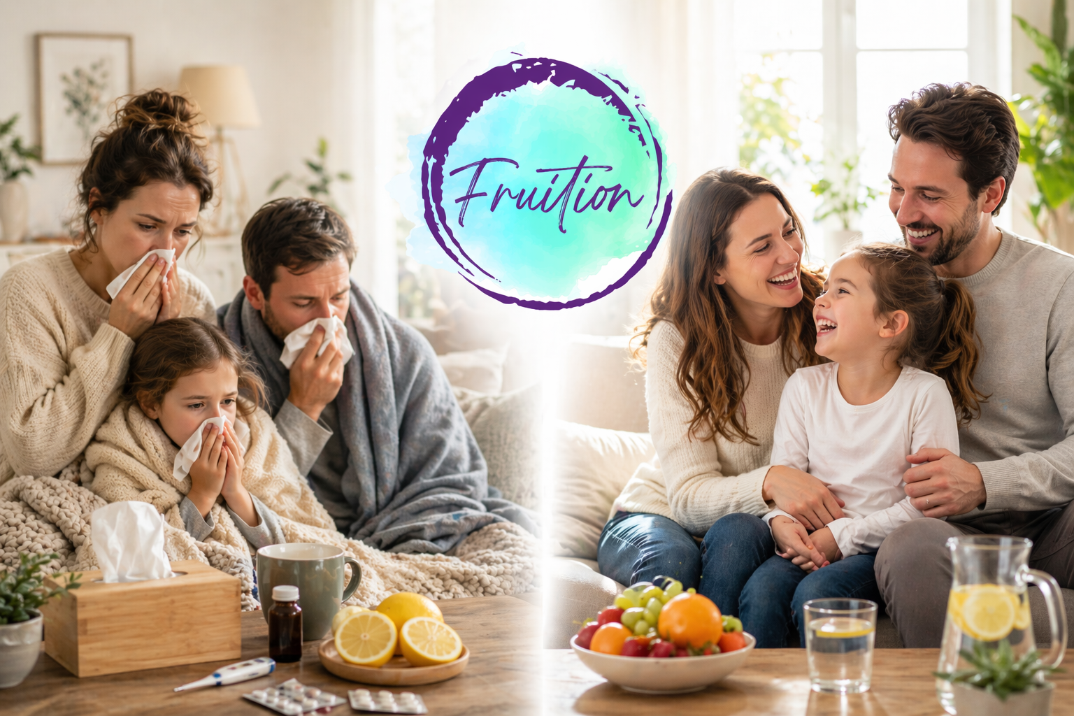 A sick family gets well after taking homeopathic remedy Anas Barb Oscillococcinum.