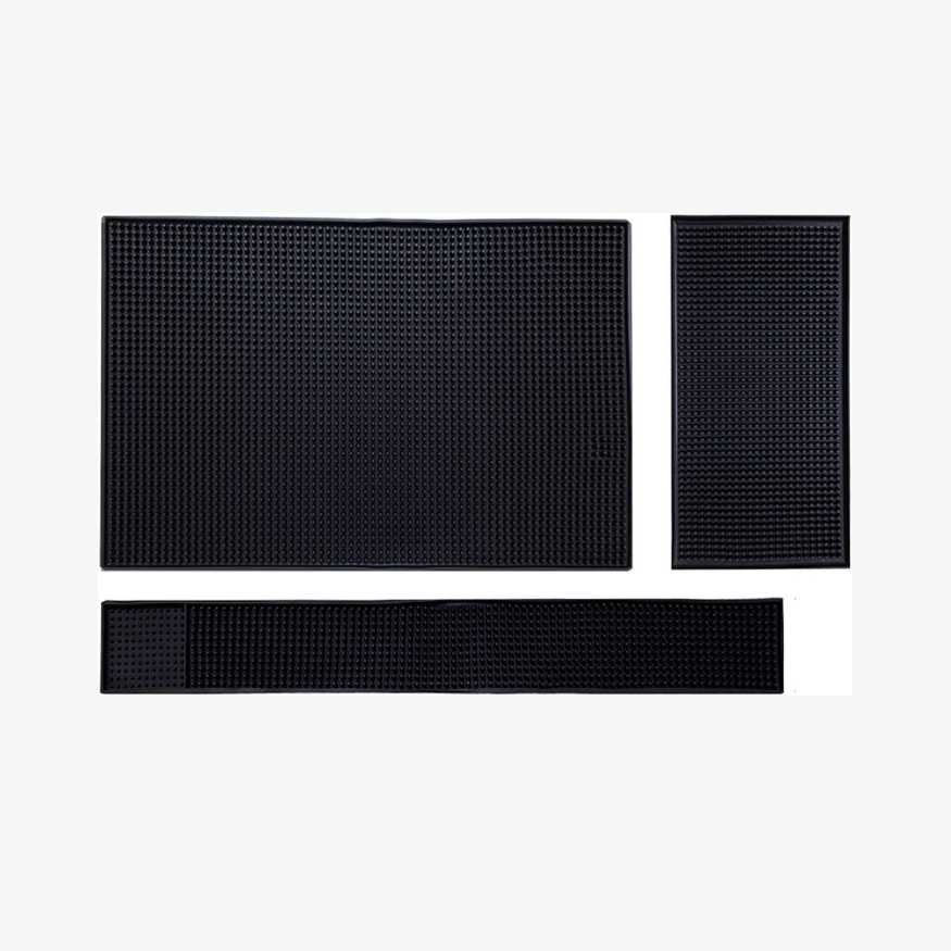 Black Rubber Rectangular Mat Bar Set of Three, Assorted Sizes.jpg