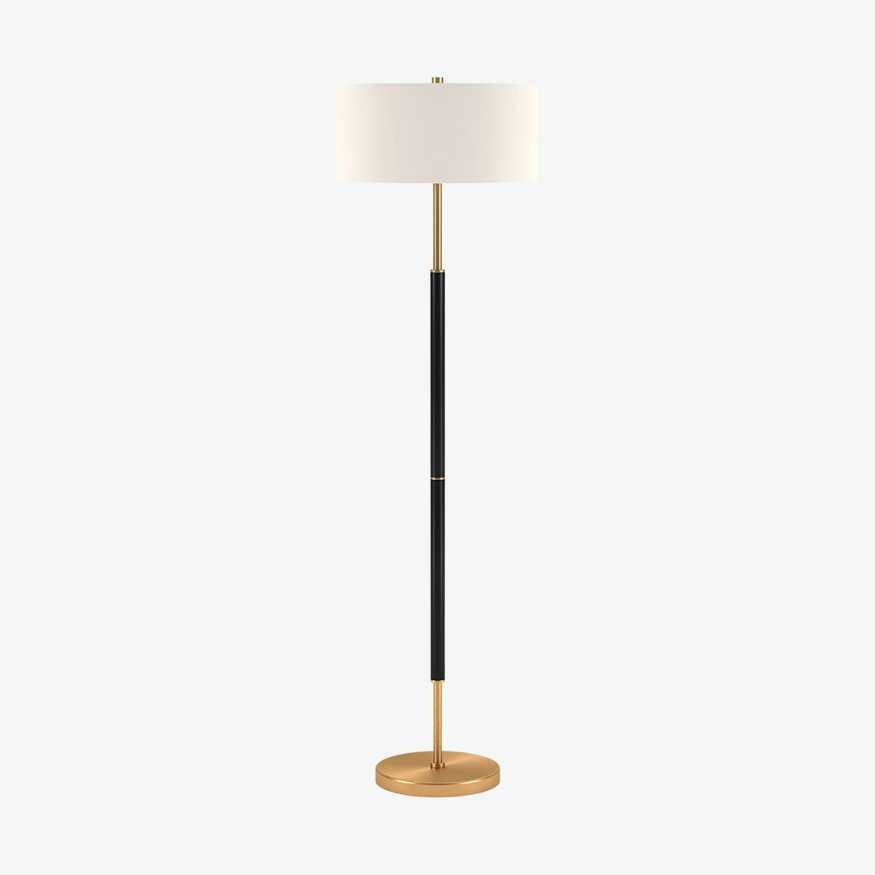 Floor Lamp with Gold Base Black Stand and Cream Shade.jpg