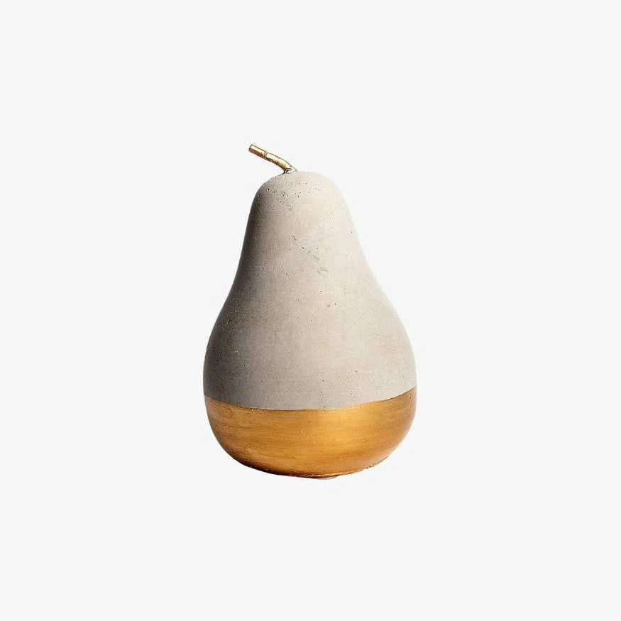 Single Pear, Gold Bottom Table Decor.jpg