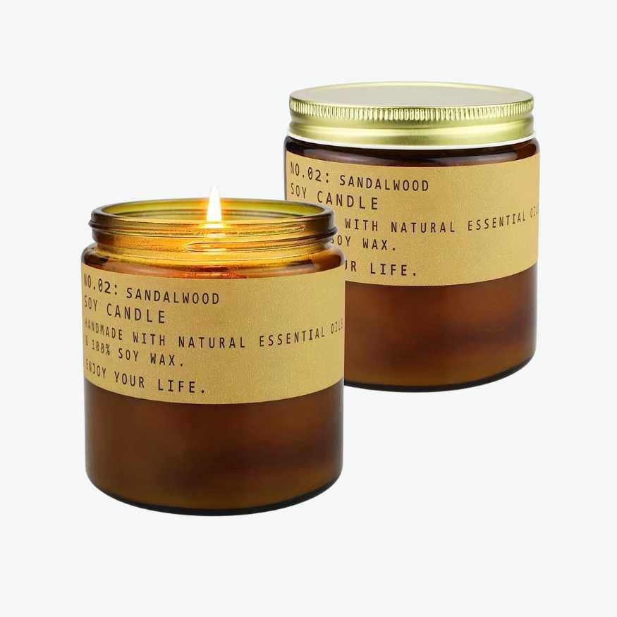 Natural Label Amber Jar Gold Lid Candle Set of Two.jpg
