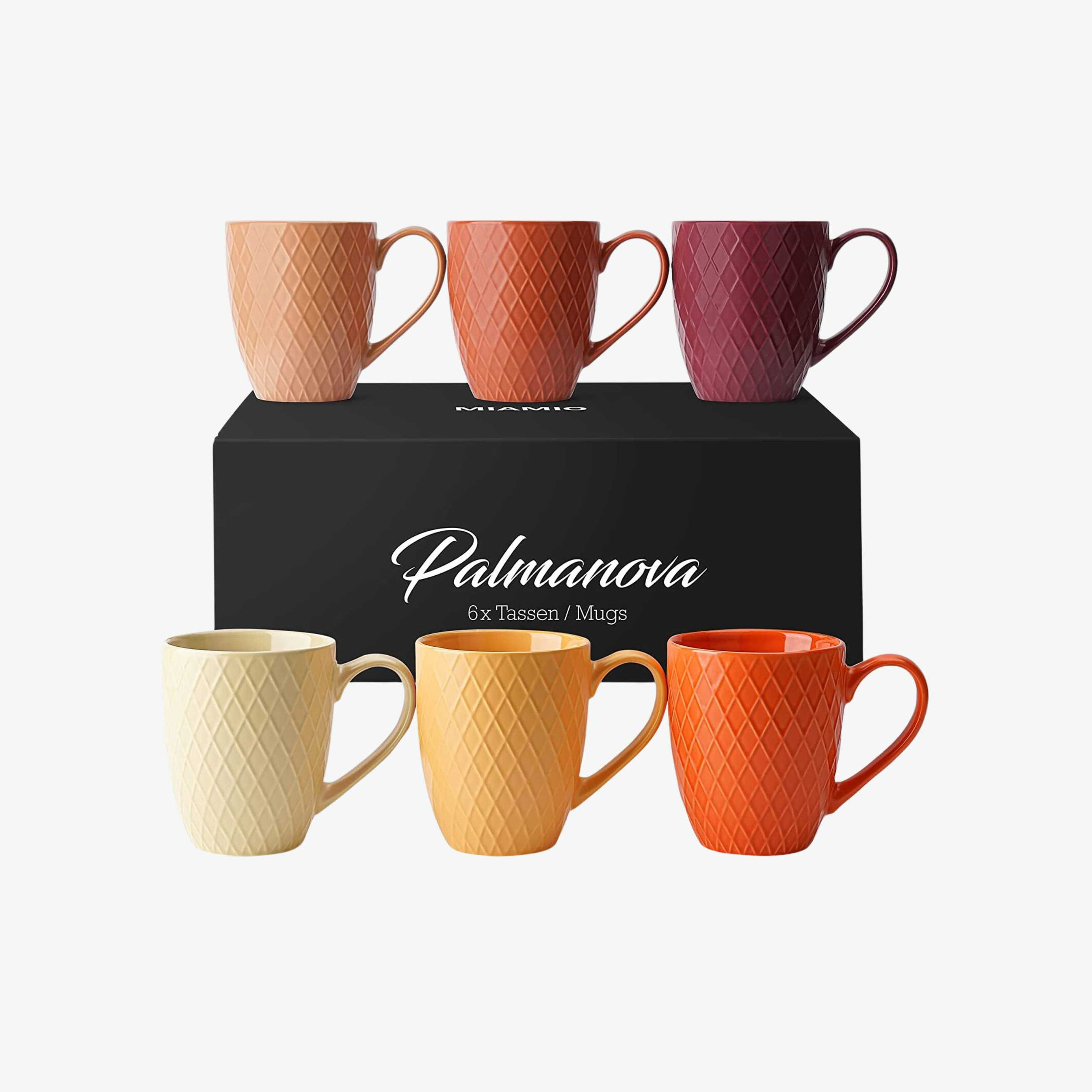 Yellow to Red Ombre Coffee Mug Set of 6.jpg