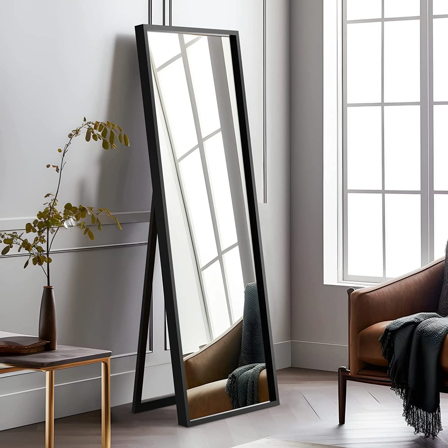 Black Frame Floor Mirror.jpg
