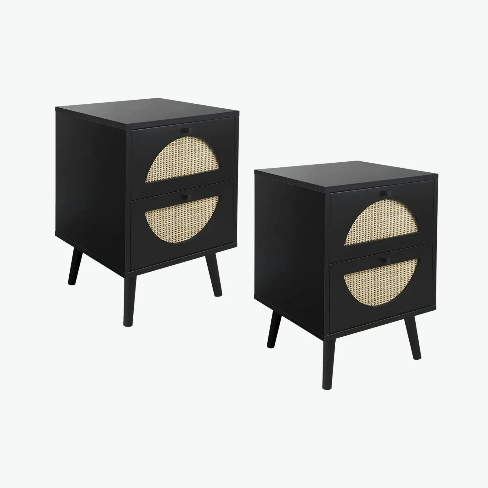 Black Side Table Set with Round Wicker Doors.jpg