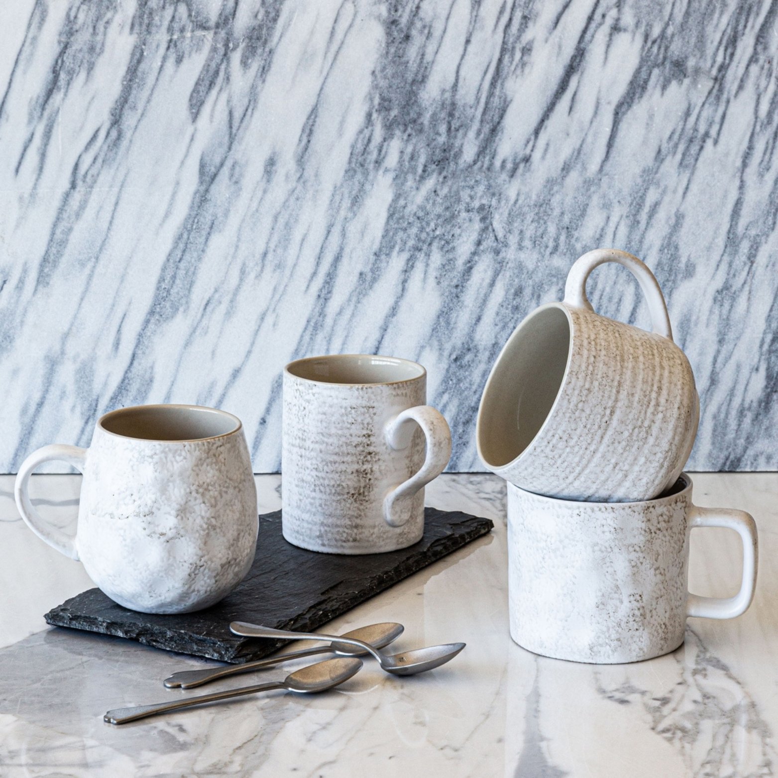 Four Ceramic Coffee Mugs.jpg