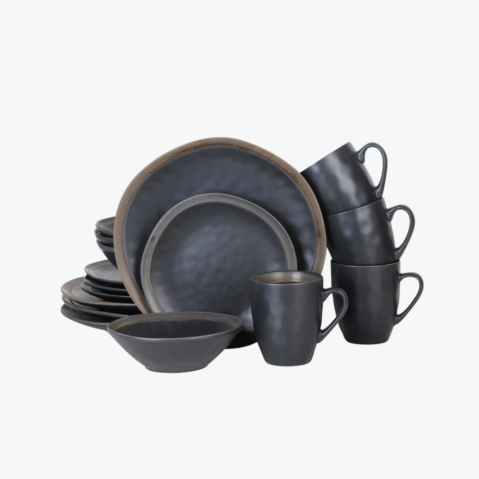 Hammered Texture Grey-ish Dinnerware Set.jpg