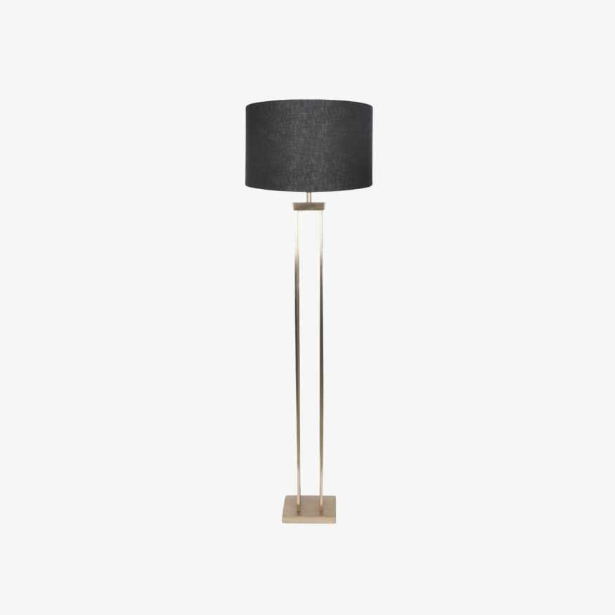 Floor Lamp with Black Shade and Modern Gold Tall Base.jpg