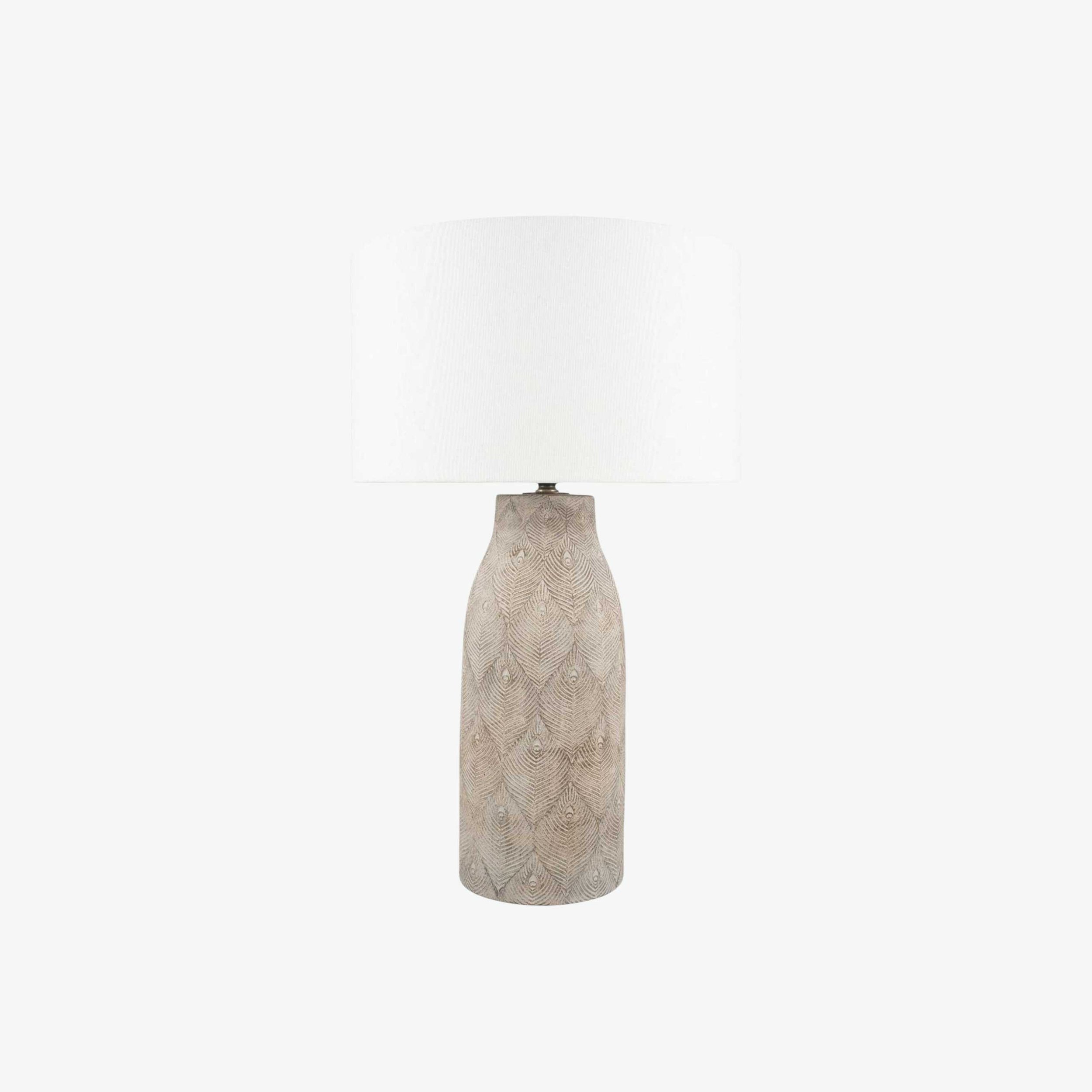Stone Lamp, White Shade.jpg