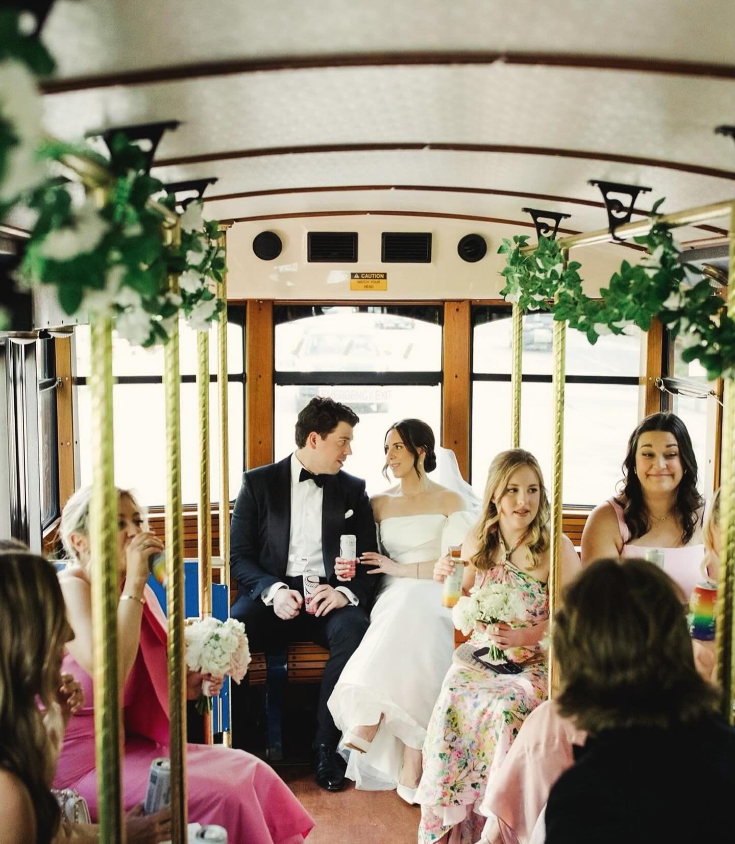 There&rsquo;s no place our brides and grooms would rather be&hellip;.than in the trolley!!! 🤍

🔊Sound on🔊
. 
. 
#pabride #buckscounty #montcopa #paweddingideas #paweddings #pawedding #paweddingplanner #paevents #paweddingphotographer #paengagedcou
