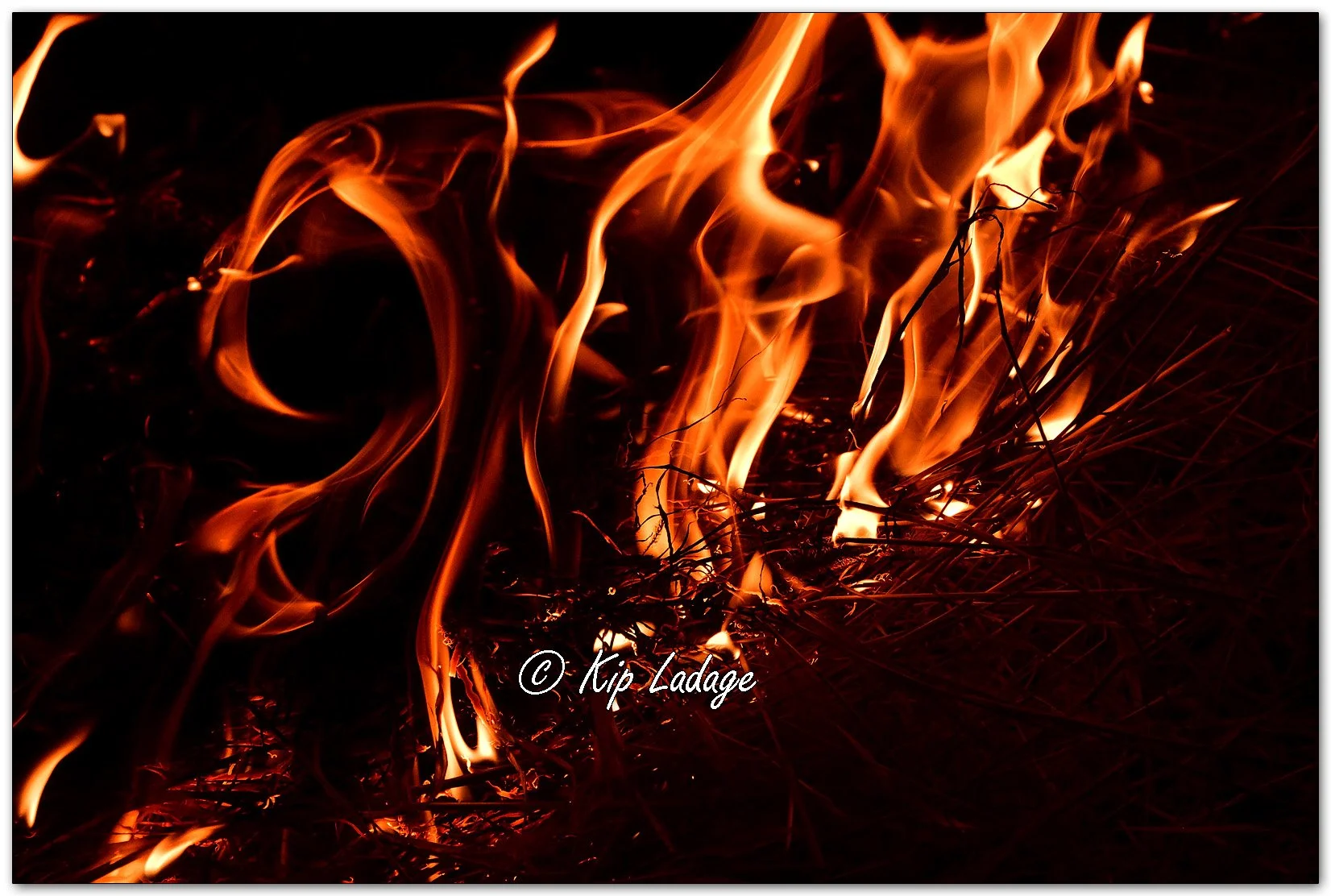 Prairie Burn at Night - Image 1078762