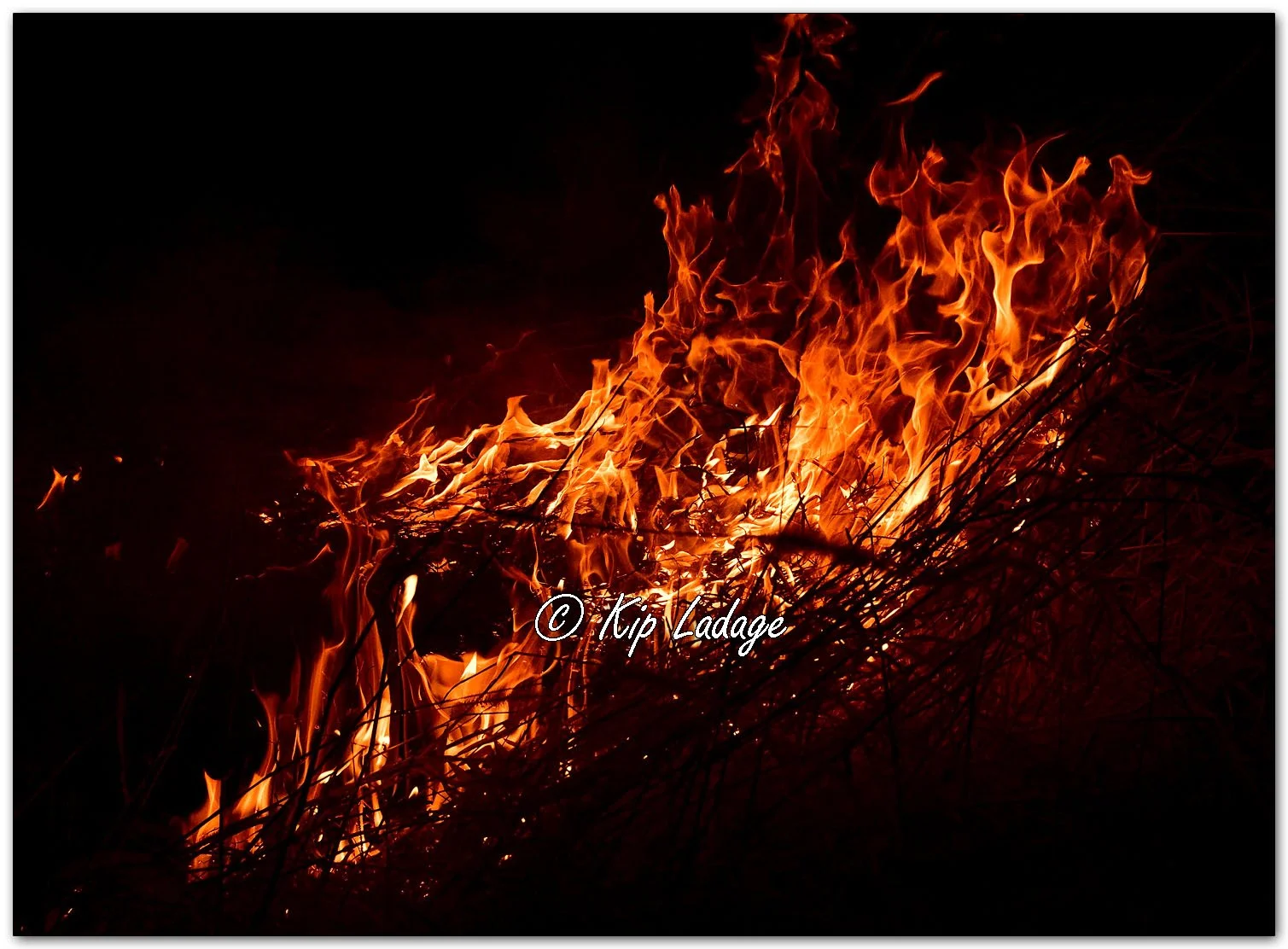Prairie Burn at Night - Image 1078803