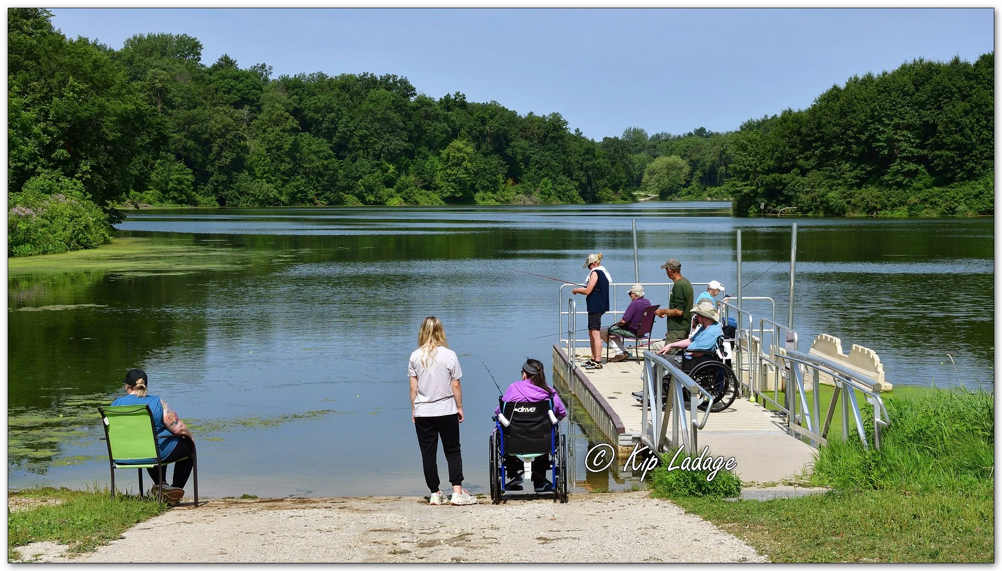 Barthell Eastern Star Home Residents Fishing - Image 1128714