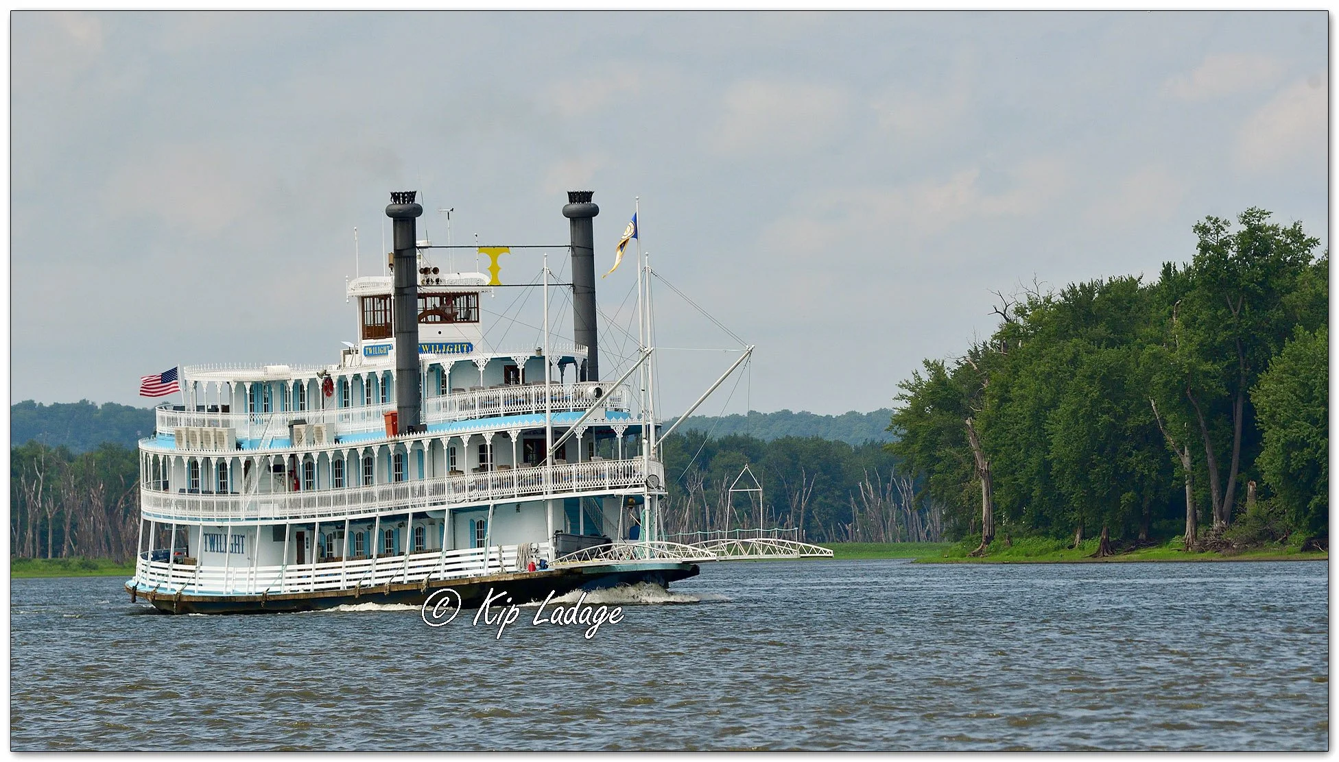 Riverboat Twilight on Mississippi River - Image 1135665
