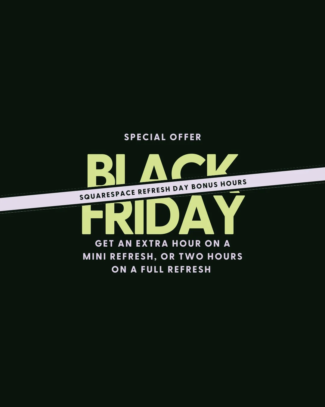 Yep, we're coming in early...⁠
⁠
Refresh, tweak and fall back in love with your Squarespace website &mdash; all in a day&rsquo;s work (yes, really). ⁠
⁠
So, what actually happens in a Squarespace refresh day? It&rsquo;s simple. If you&rsquo;ve alread