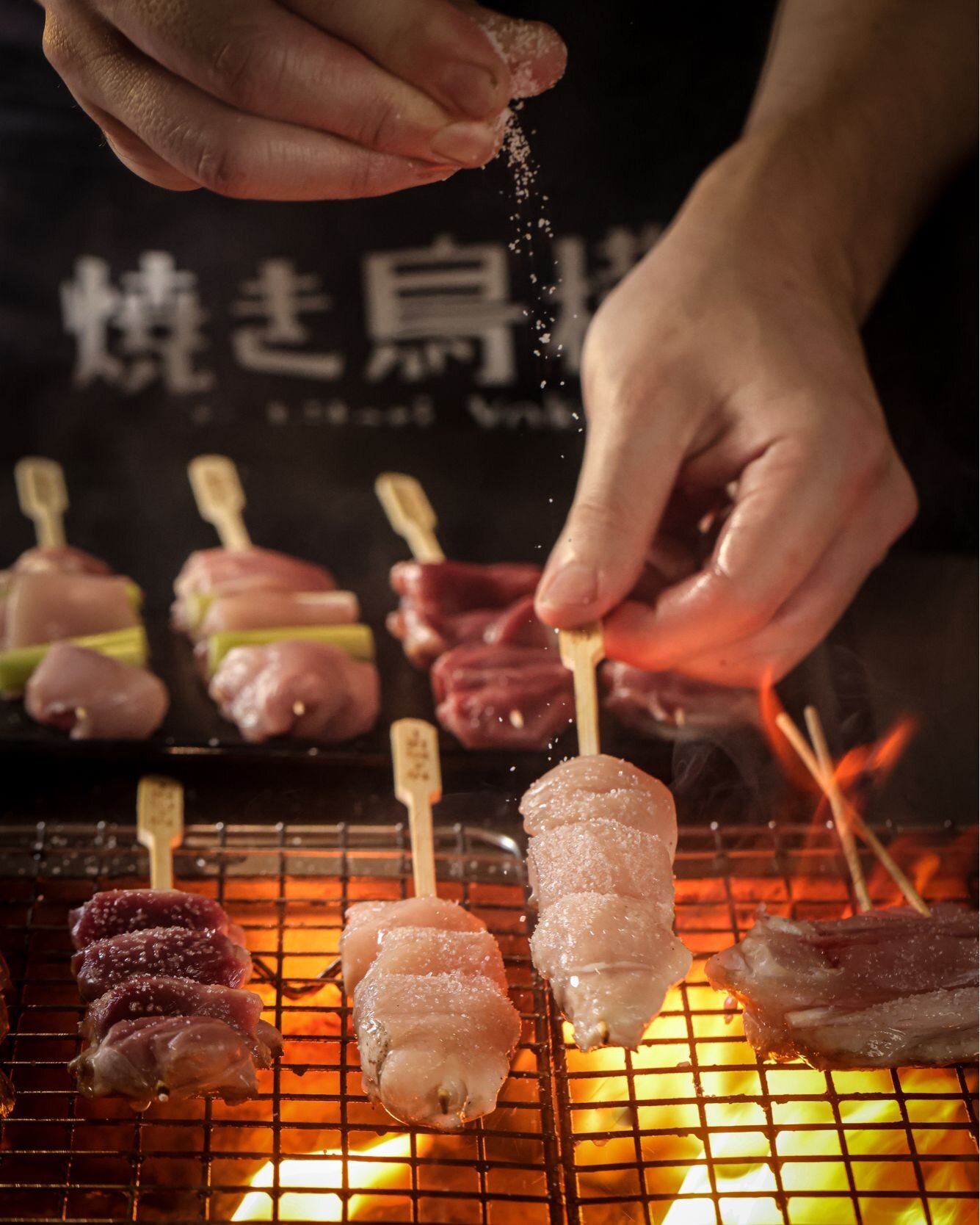 Choosing Shio (salt)🧂as your seasoning will lightly give your chosen skewers a subtle layer of flavours while still keeping the meaty taste. 

Regent Place | Walk-in only
Our grills start at 4 PM🔥

-
#yakitoriyokocho #japaneserestaurant #regentplac