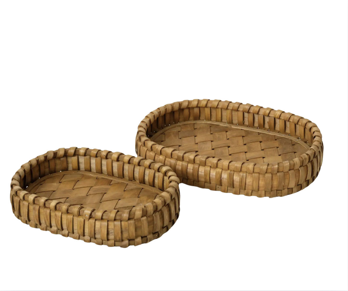 Woven Chipwood Basket Set