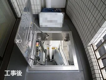 スライド式はしごのおかげでスムースな避難が可能になりました。