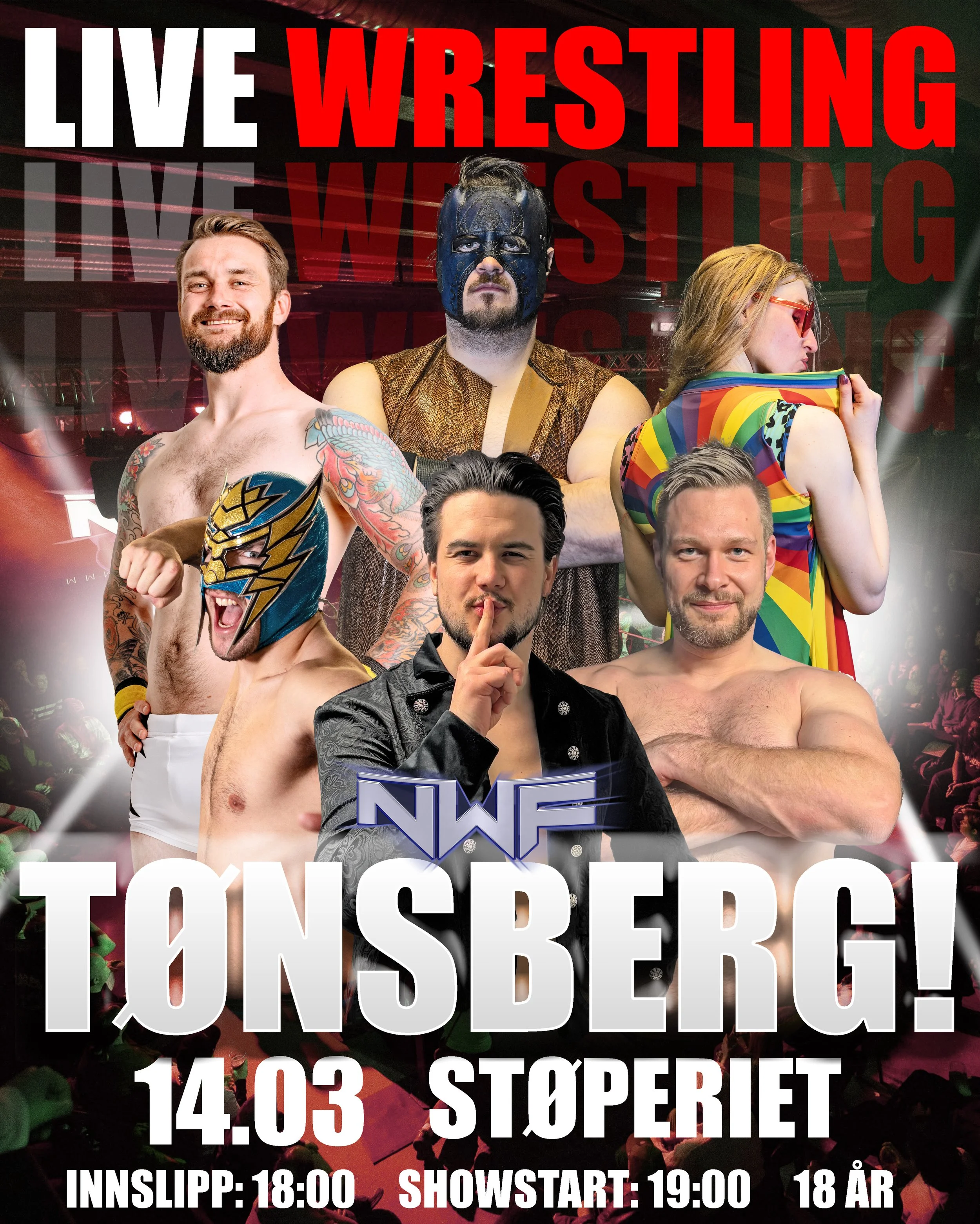 Live wrestling i Tønsberg