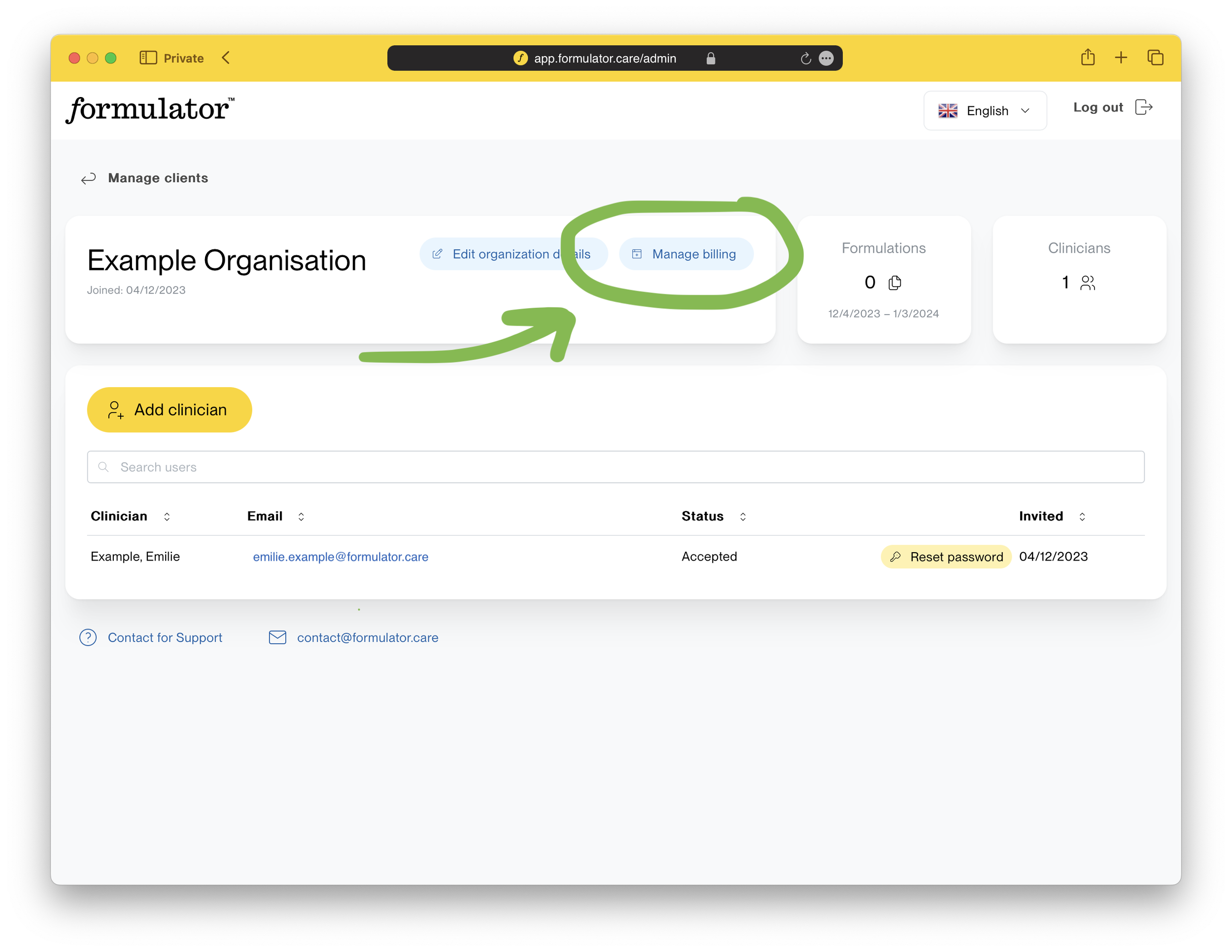 Manage Billing Formulator manage-billing-formulator