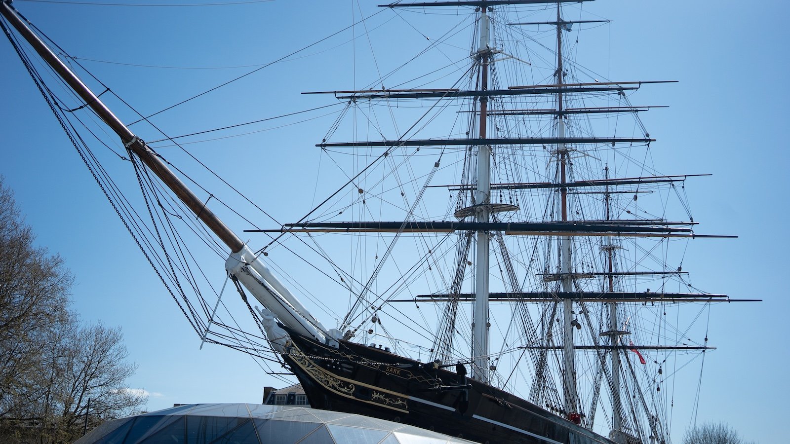 Seeing the stunning Cutty Sark on a sunny day in London