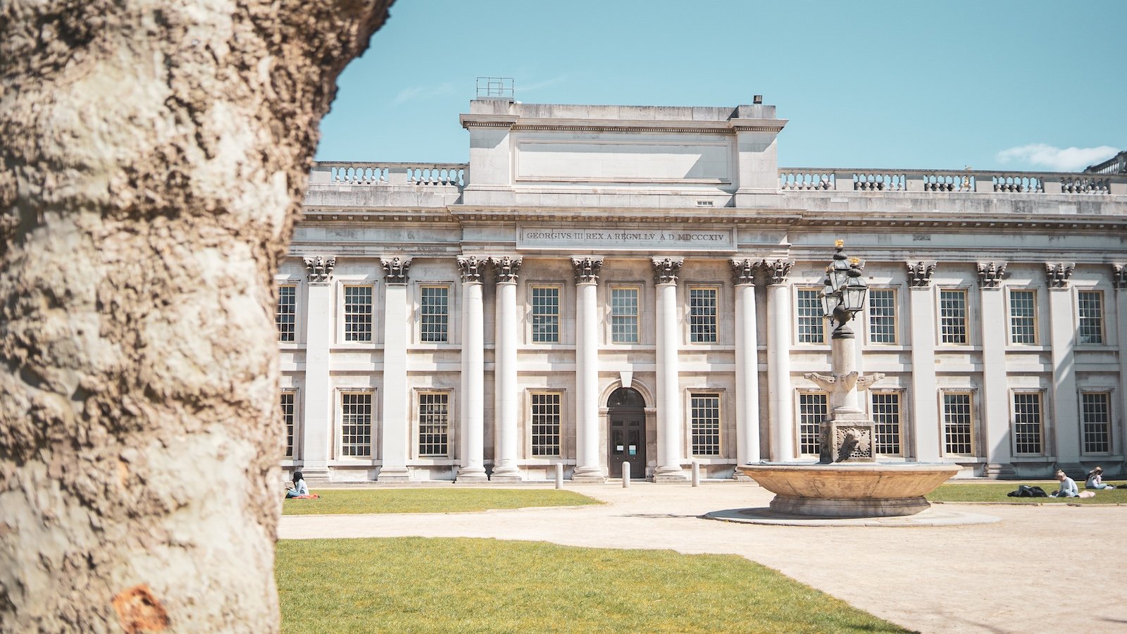 Exploring the Old Royal Naval College in Greenwich, on a beautiful sunny day