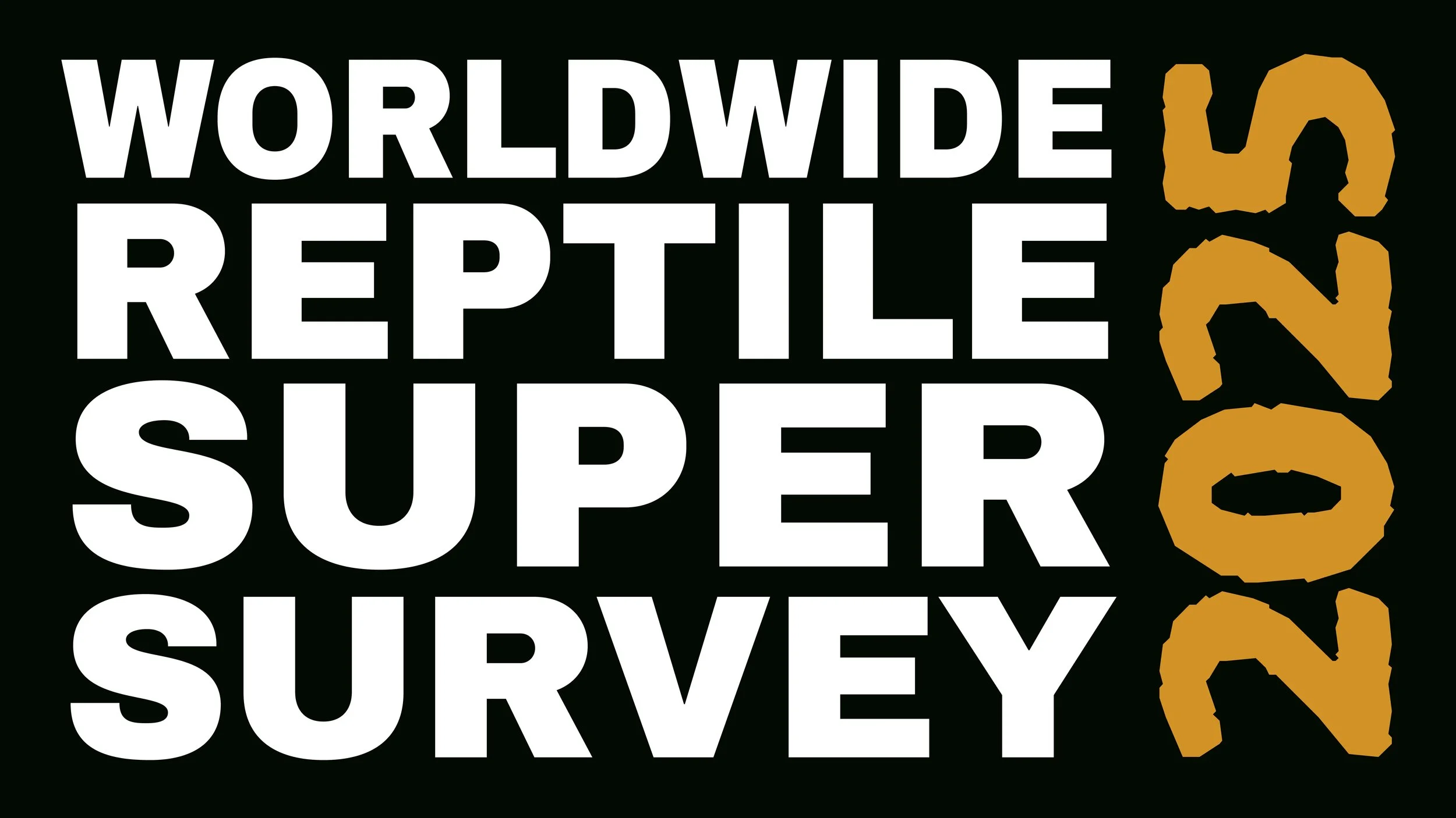 “Worldwide Reptile Super Survey 2025” campaign thumbnail promoting global data collection.