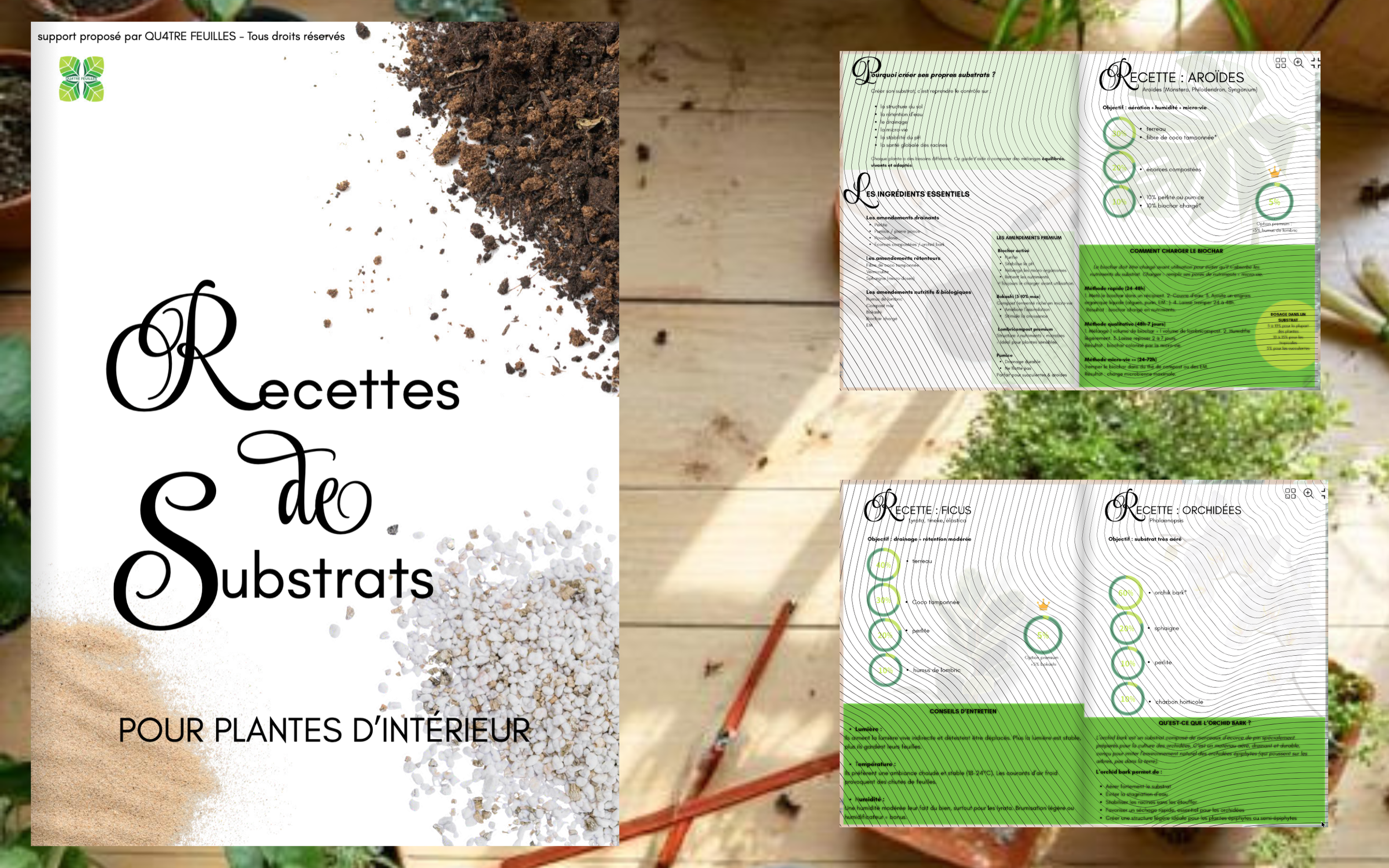 Recettes de substrats