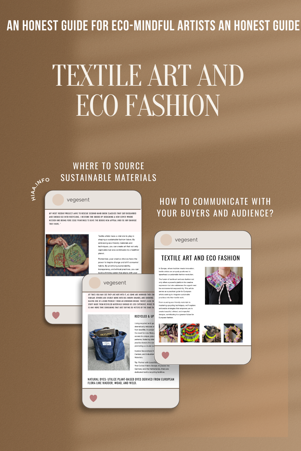 Textile art and eco fashion