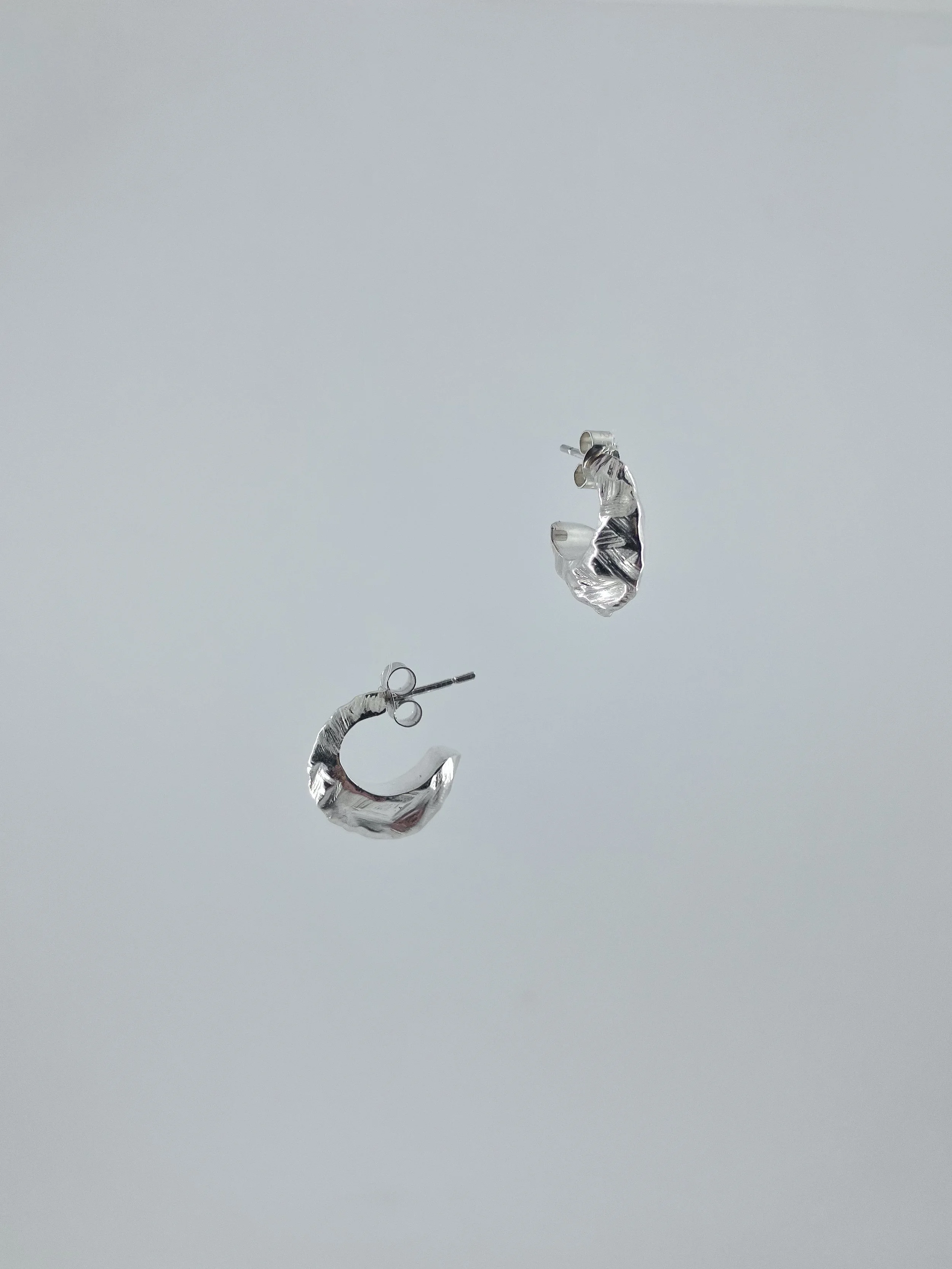 Boucles d'oreilles en Argent 925. Ech.Dunde Snow