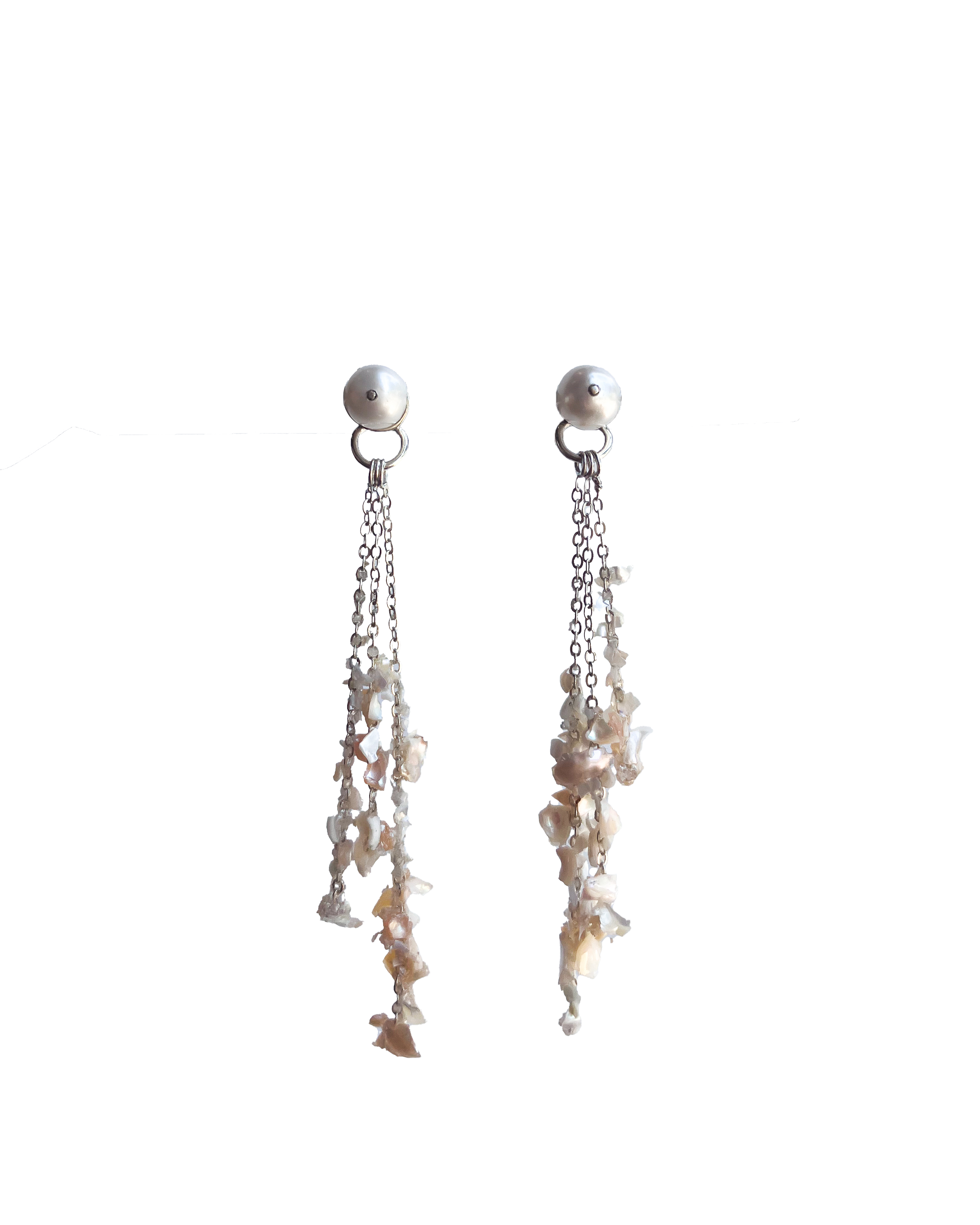 Boucle d'oreilles - bris de perles