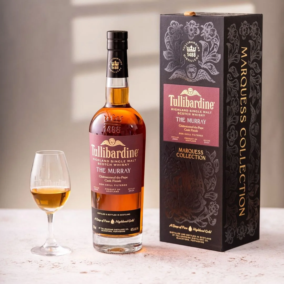 We are excited to introduce Tullibardine's "The Murray" 2008 Ch&acirc;teauneuf-du-Pape Finish. Limited to 15,720 bottles, this release revives the popular 2019 version. 

Inspired by their 15YO and 18YO editions, the new design is premium, 