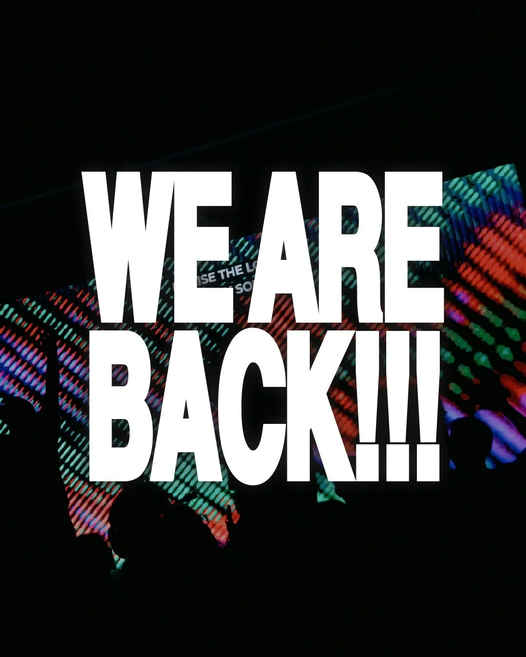 WE ARE BACK!!! We have missed you all so much! Come join us at the beach next Wednesday, and back at youth the week after ❤️&zwj;🔥