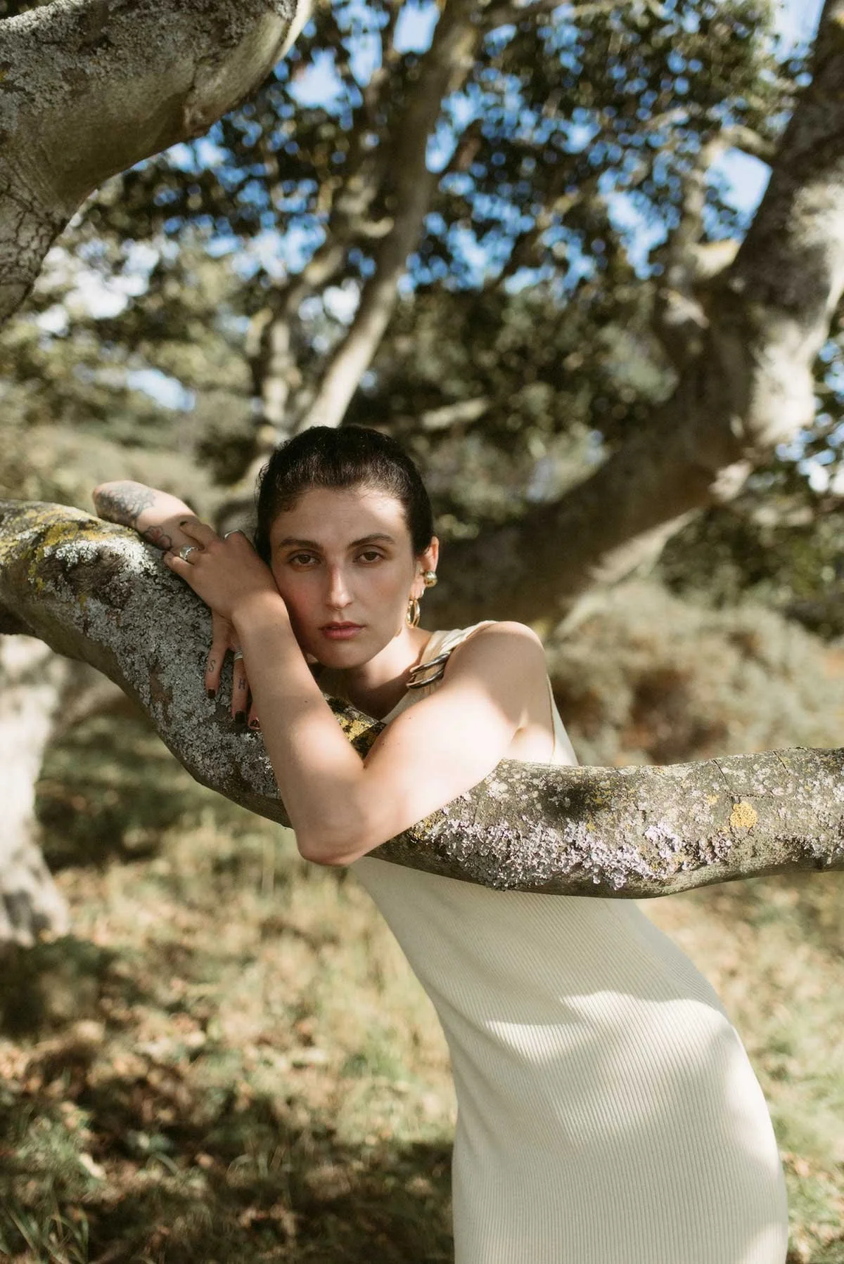 Natural editorial makeup for music artist Lucia Fearful by Mairi Gordon MUA