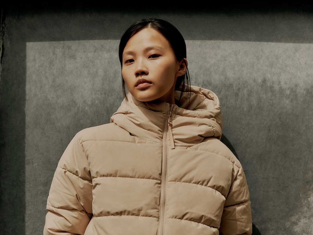 Timberland outerwear campaign featuring natural makeup by Mairi Gordon