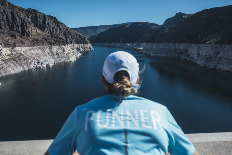 Lake Mead, whose water levels have dropped 140 feet in 15 years.