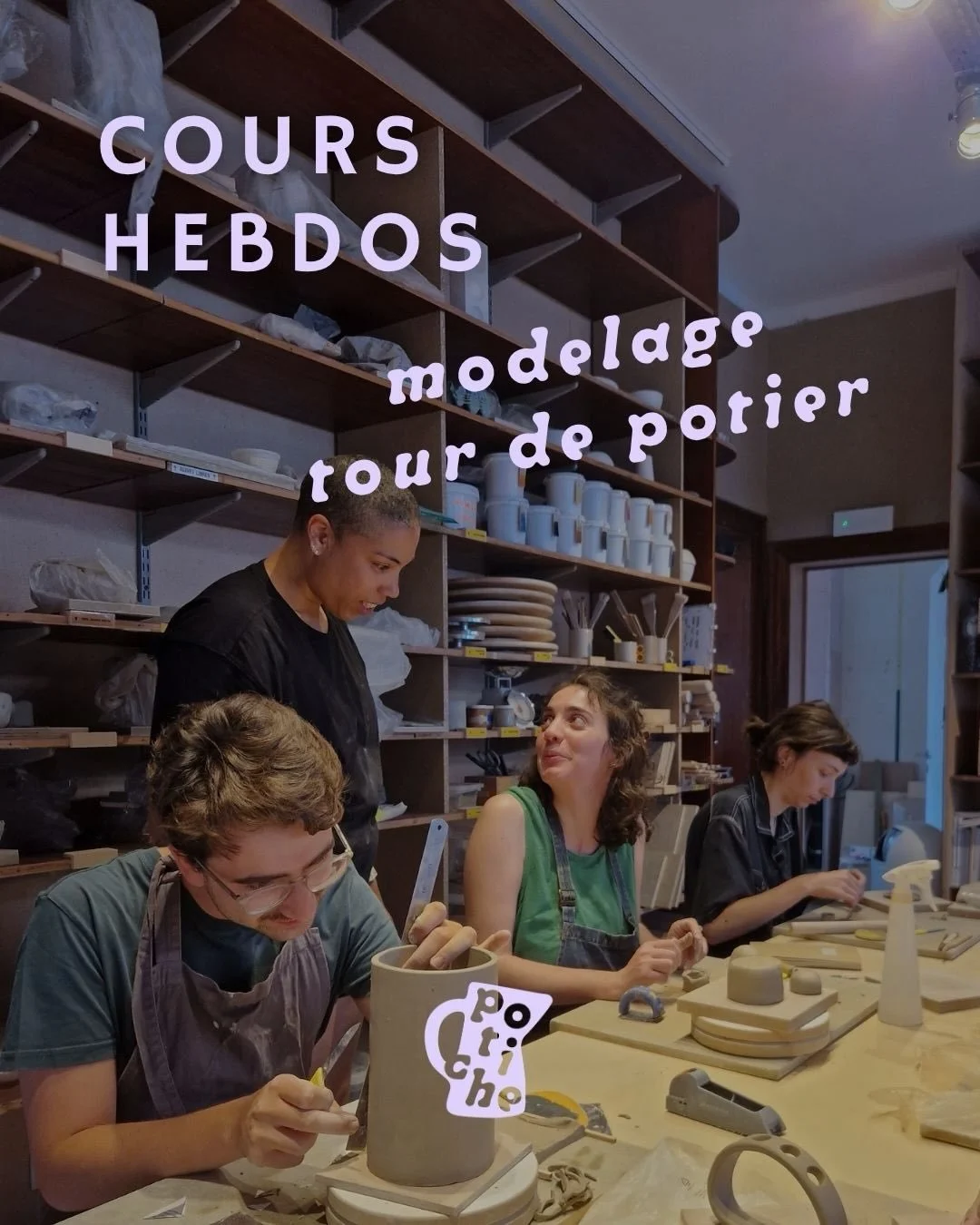 LES COURS HEBDOMADAIRES &mdash; nouveau module d&egrave;s le 13 avril!

Que vous d&eacute;butiez ou que vous ayez d&eacute;j&agrave; une pratique, les cours sont pens&eacute;s pour vous faire progresser : acqu&eacute;rir des bases solides ou enrichir